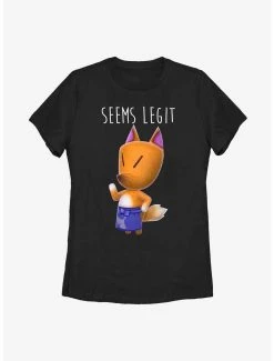 Top 10 👏 Boxlunch Animal Crossing Redd Seems Legit 👩 Womens T-Shirt 💯