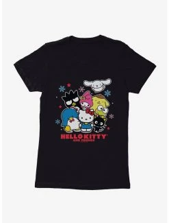 Hot Sale 💯 Boxlunch Hello Kitty And Friends Snowflakes 👩 Womens T-Shirt ✔️