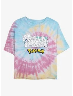 Flash Sale 🛒 Boxlunch Pokemon The Classics Tie-Dye 👩 Womens Crop T-Shirt 🔔