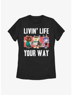 Brand new 🎁 Boxlunch Nintendo Animal Crossing Your Way 👩 Womens T-Shirt 💯