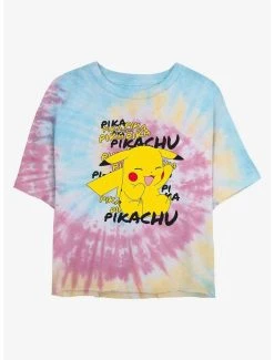 Best reviews of 🛒 Boxlunch Pokemon Pikachu Cracks A Joke Tie-Dye 👩 Womens Crop T-Shirt 😀