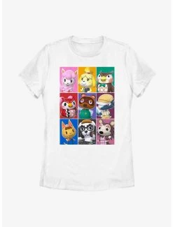 Discount 🥰 Boxlunch Nintendo Animal Crossing Animal Blocks 👩 Womens T-Shirt 🔥