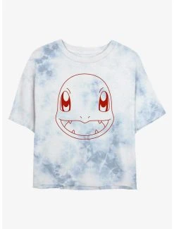 Flash Sale 🧨 Boxlunch Pokemon Charmander Outline Tie-Dye 👩 Womens Crop T-Shirt 😀