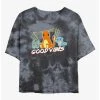 Brand new 👍 Boxlunch Pokemon Good Vibes Starters Tie-Dye 👩 Womens Crop T-Shirt 😍