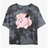 Coupon ⭐ Boxlunch Pokemon Clefairy Pose Tie-Dye 👩 Womens Crop T-Shirt 🥰