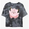 Best Sale 🔔 Boxlunch Pokemon Clefairy Tie-Dye 👩 Womens Crop T-Shirt 😀