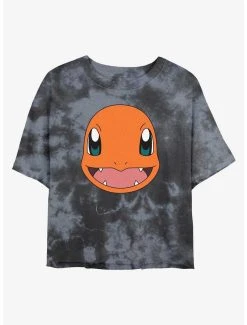 Best reviews of 🌟 Boxlunch Pokemon Charmander Face Tie-Dye 👩 Womens Crop T-Shirt 🧨