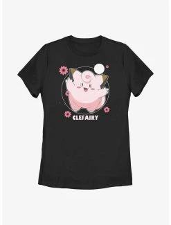 Discount ⌛ Boxlunch Pokemon Clefairy Dance 👩 Womens T-Shirt 😍