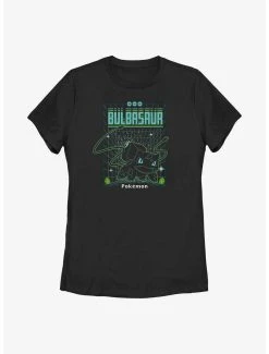 Hot Sale 😉 Boxlunch Pokemon Bulbasaur Grid 👩 Womens T-Shirt ⌛