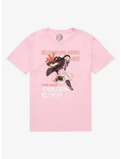 Discount 😀 Demon Slayer: Kimetsu No Yaiba Nezuko Blood Demon Art T-Shirt - BoxLunch Exclusive 🤩