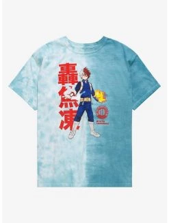 Buy ⌛ My Hero Academia Shoto Todoroki Split-Dye 👩 Women's T-Shirt - BoxLunch Exclusive 😍