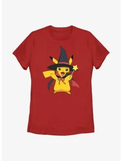 Best Pirce 🧨 Boxlunch Pokémon Witch Hat Pikachu 👩 Womens T-Shirt ✨