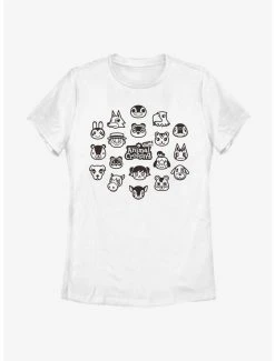 Coupon 🎁 Boxlunch Nintendo Animal Crossing: New Horizons Group 👩 Womens T-Shirt 😀