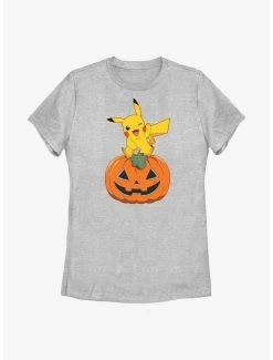 Cheapest 🔔 Boxlunch Pokemon Pikachu Pumpkin 👩 Womens T-Shirt 🔔