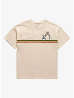 Flash Sale 💯 Her Universe Studio Ghibli My Neighbor Totoro Totoros Retro Stripe 👩 Women's T-Shirt - BoxLunch Exclusive 🛒