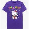 New 👏 Sanrio Hello Kitty Multicolor Floral 👩 Women's T-Shirt - BoxLunch Exclusive 👍