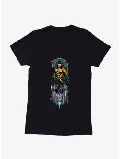 Budget 😉 Boxlunch DC Comics Aquaman Classic Costume Mural 👩 Womens T-Shirt 🎁