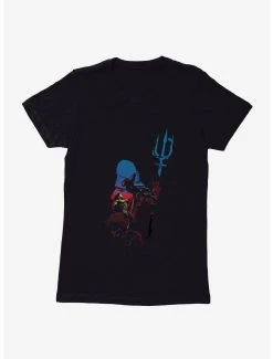 Outlet 🔥 Boxlunch DC Comics Aquaman Silhouette 👩 Womens T-Shirt ❤️