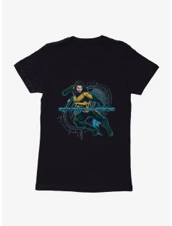 Best Pirce 🎁 Boxlunch DC Comics Aquaman Sea Hero 👩 Womens T-Shirt ⌛