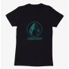 Promo ✔️ Boxlunch DC Comics Aquaman Blue Icon 👩 Womens T-Shirt 🔥