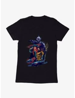 Coupon ✨ Boxlunch DC Comics Aquaman Atlantis Battle 👩 Womens T-Shirt 🔥