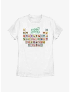 Best Pirce 🌟 Boxlunch Animal Crossing: New Horizons Periodic Table Of Villagers 👩 Womens T-Shirt 😀