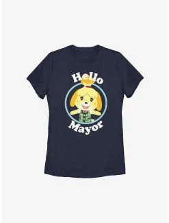 Wholesale 🔔 Boxlunch Animal Crossing Isabelle Hello Mayor 👩 Womens T-Shirt 🎉