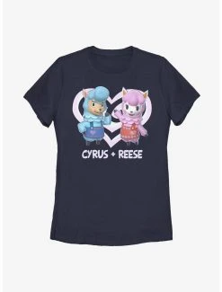Deals 🔥 Boxlunch Animal Crossing Cyrus And Reese 👩 Womens T-Shirt 🔔