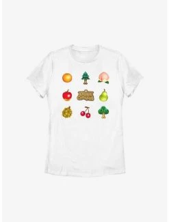 Wholesale 🔥 Boxlunch Animal Crossing Fruit And Trees 👩 Womens T-Shirt 🔔