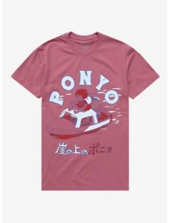 Outlet 💯 Studio Ghibli Ponyo Boat Tonal 👩 Women's T-Shirt - BoxLunch Exclusive 🔥
