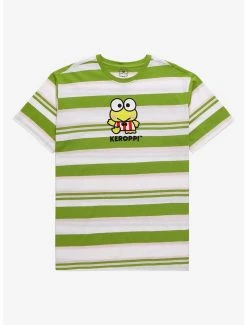 Coupon 🧨 Sanrio Keroppi Portrait Embroidered Stripe T-Shirt - BoxLunch Exclusive 😀