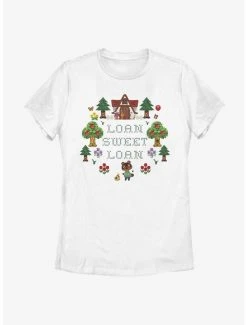 Best Sale ✨ Boxlunch Nintendo Animal Crossing Sweet Loan 👩 Womens T-Shirt 😉